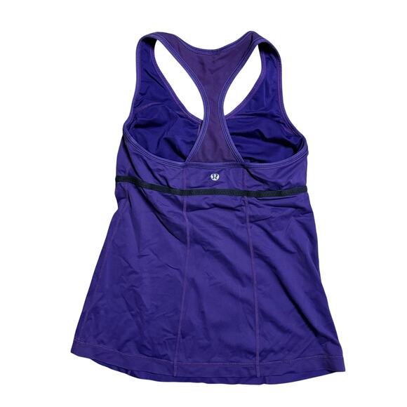 Lululemon Commit Tank Size 6 in Lolo Purple/Black - Picture 4 of 7